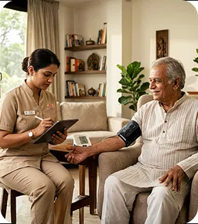 Seniors require help with wound care, pain management